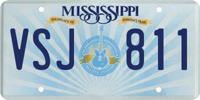 MS license plate VSJ811