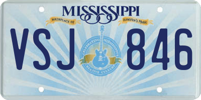 MS license plate VSJ846