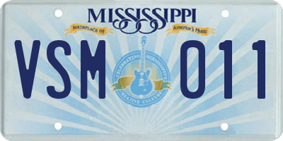 MS license plate VSM011