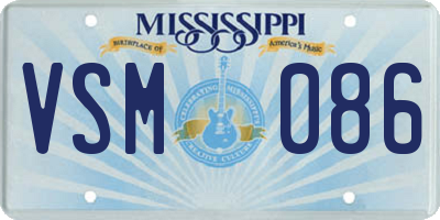 MS license plate VSM086