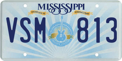MS license plate VSM813