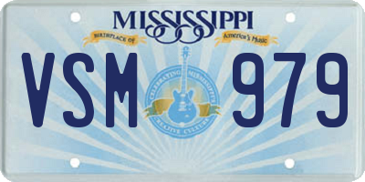 MS license plate VSM979