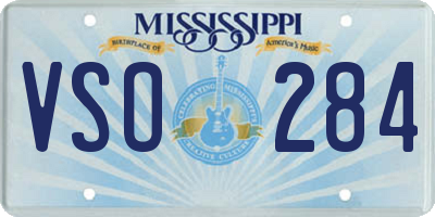 MS license plate VSO284