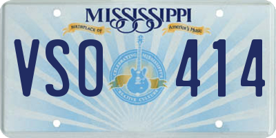 MS license plate VSO414