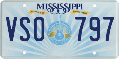 MS license plate VSO797