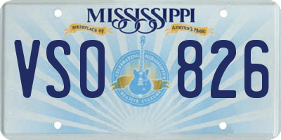 MS license plate VSO826