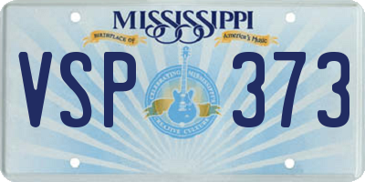 MS license plate VSP373