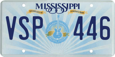 MS license plate VSP446