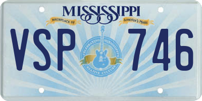 MS license plate VSP746