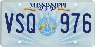 MS license plate VSQ976