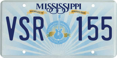 MS license plate VSR155