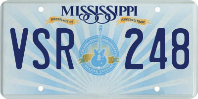 MS license plate VSR248