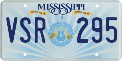 MS license plate VSR295