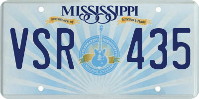 MS license plate VSR435
