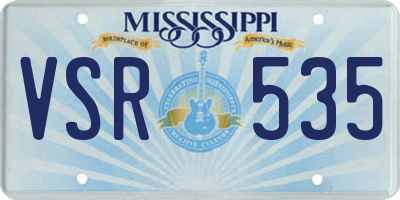 MS license plate VSR535
