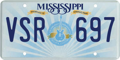MS license plate VSR697