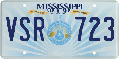 MS license plate VSR723