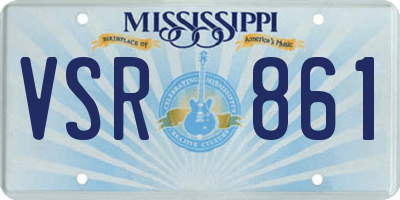 MS license plate VSR861
