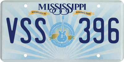 MS license plate VSS396