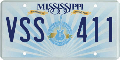 MS license plate VSS411