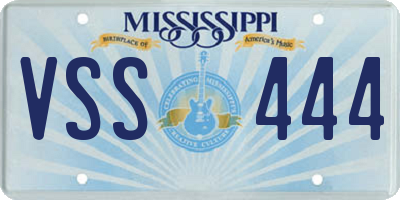 MS license plate VSS444