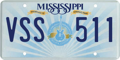 MS license plate VSS511
