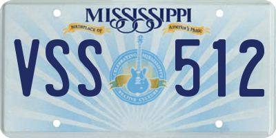 MS license plate VSS512