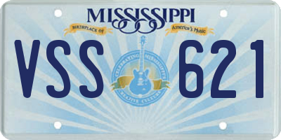 MS license plate VSS621