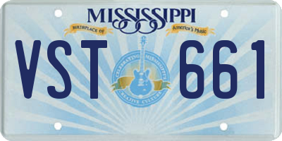MS license plate VST661