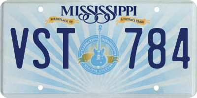 MS license plate VST784