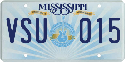 MS license plate VSU015