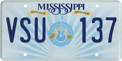 MS license plate VSU137