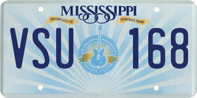 MS license plate VSU168