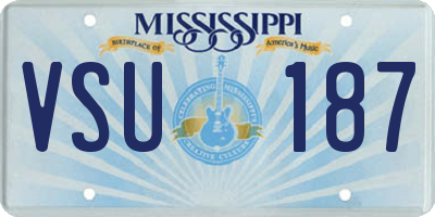 MS license plate VSU187