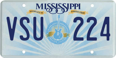 MS license plate VSU224