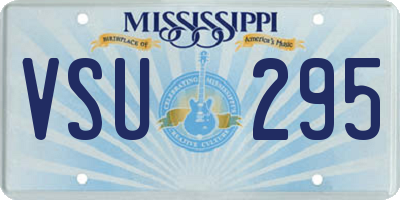 MS license plate VSU295