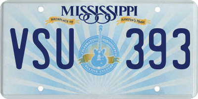 MS license plate VSU393