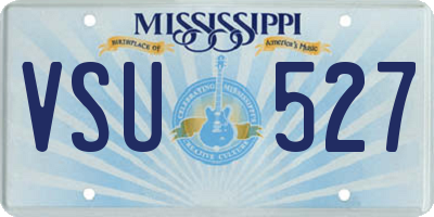 MS license plate VSU527