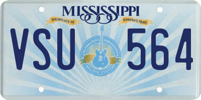 MS license plate VSU564