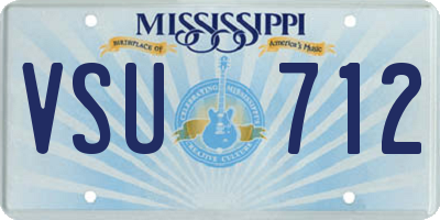 MS license plate VSU712