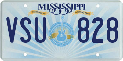 MS license plate VSU828