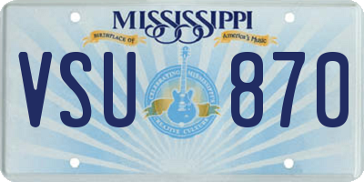 MS license plate VSU870