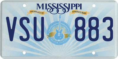 MS license plate VSU883