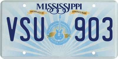 MS license plate VSU903