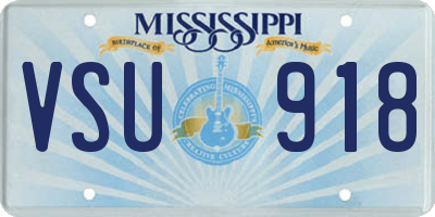 MS license plate VSU918
