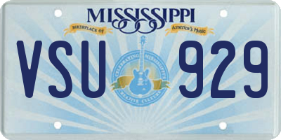 MS license plate VSU929