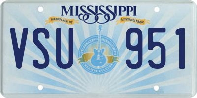 MS license plate VSU951