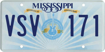 MS license plate VSV171