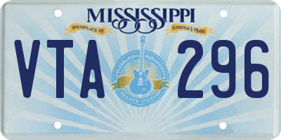 MS license plate VTA296