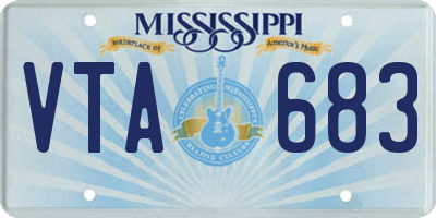 MS license plate VTA683
